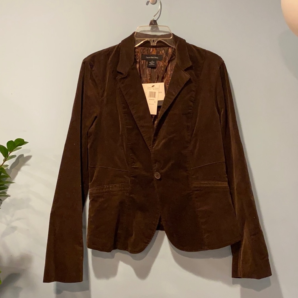 Calvin Klein Jeans Brown Suede Jacket